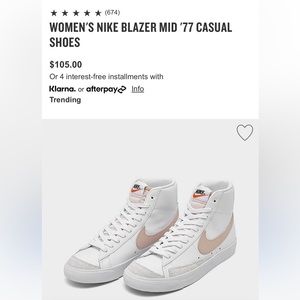 Nike Blazer Mid ‘77 Casual Casual Shoes